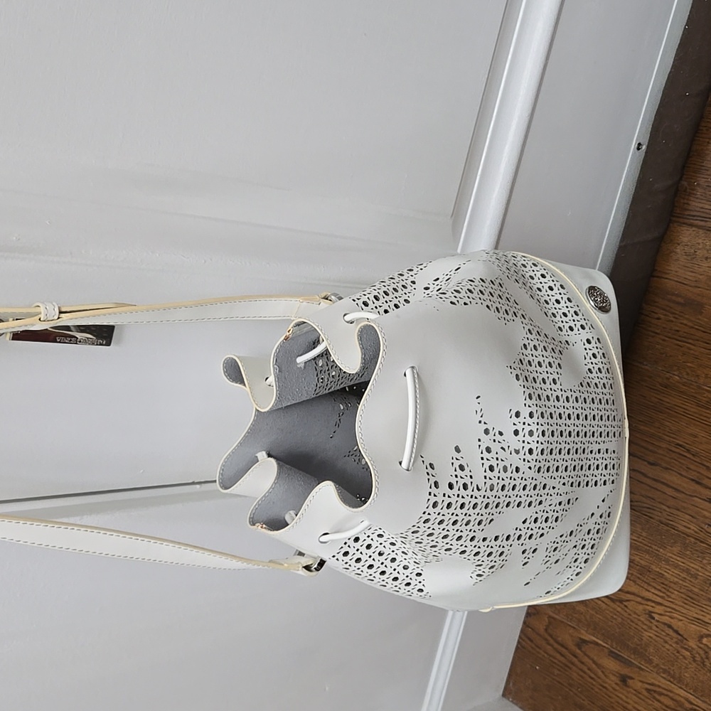 Vince Camuto Elegant White Perforated Women's Bag - Picture 2 of 15